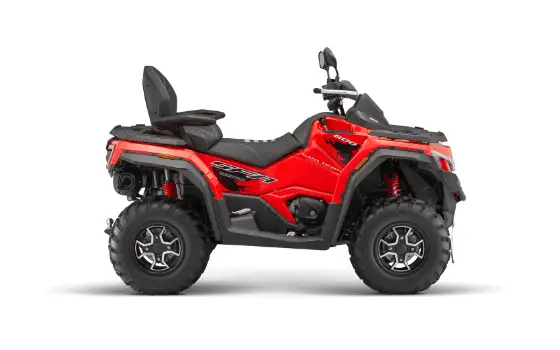 QJ Motor SFA 600 fyrhjuling i rött